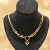 Golden heart necklace