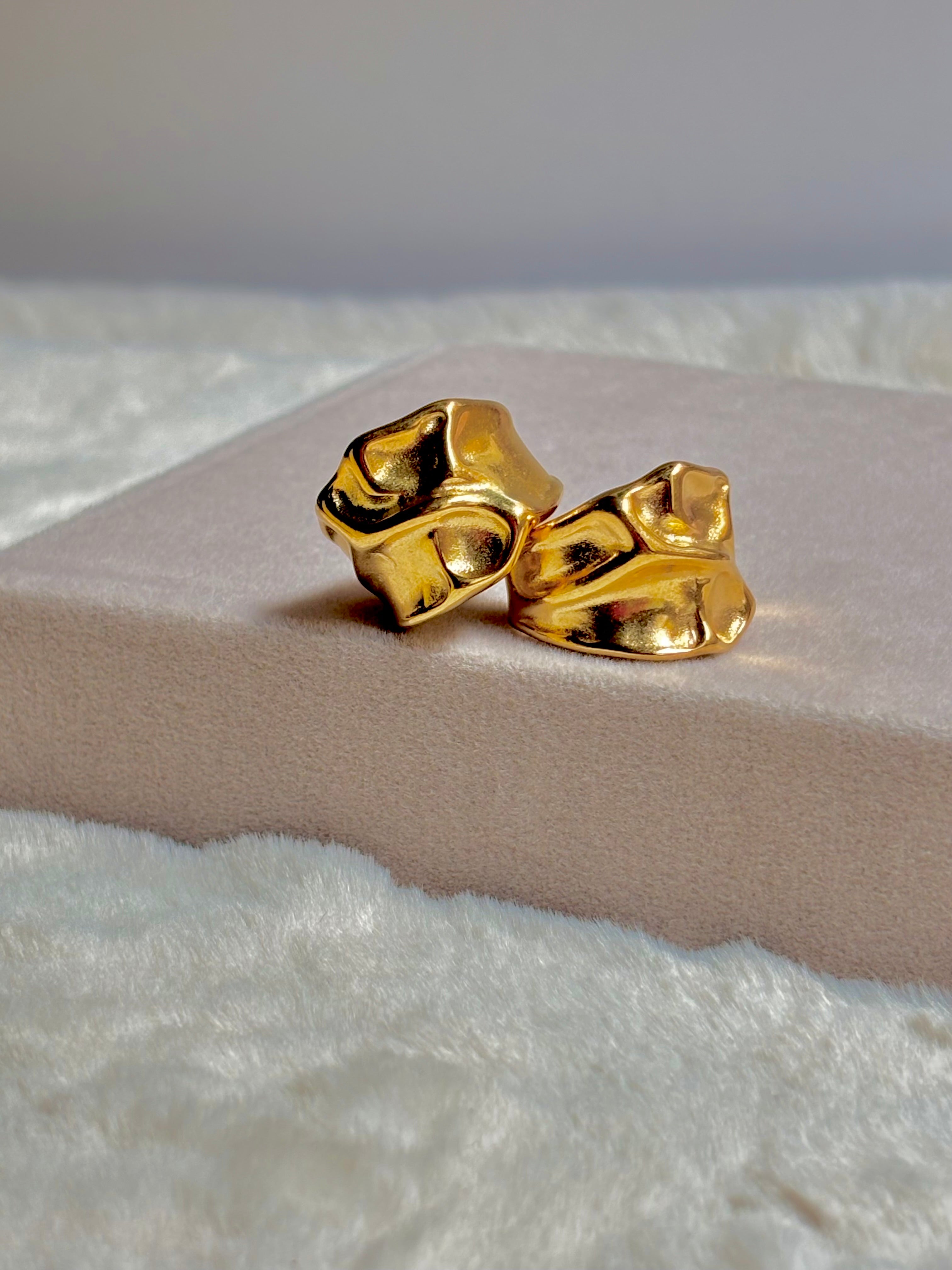 Golden Stone Ring