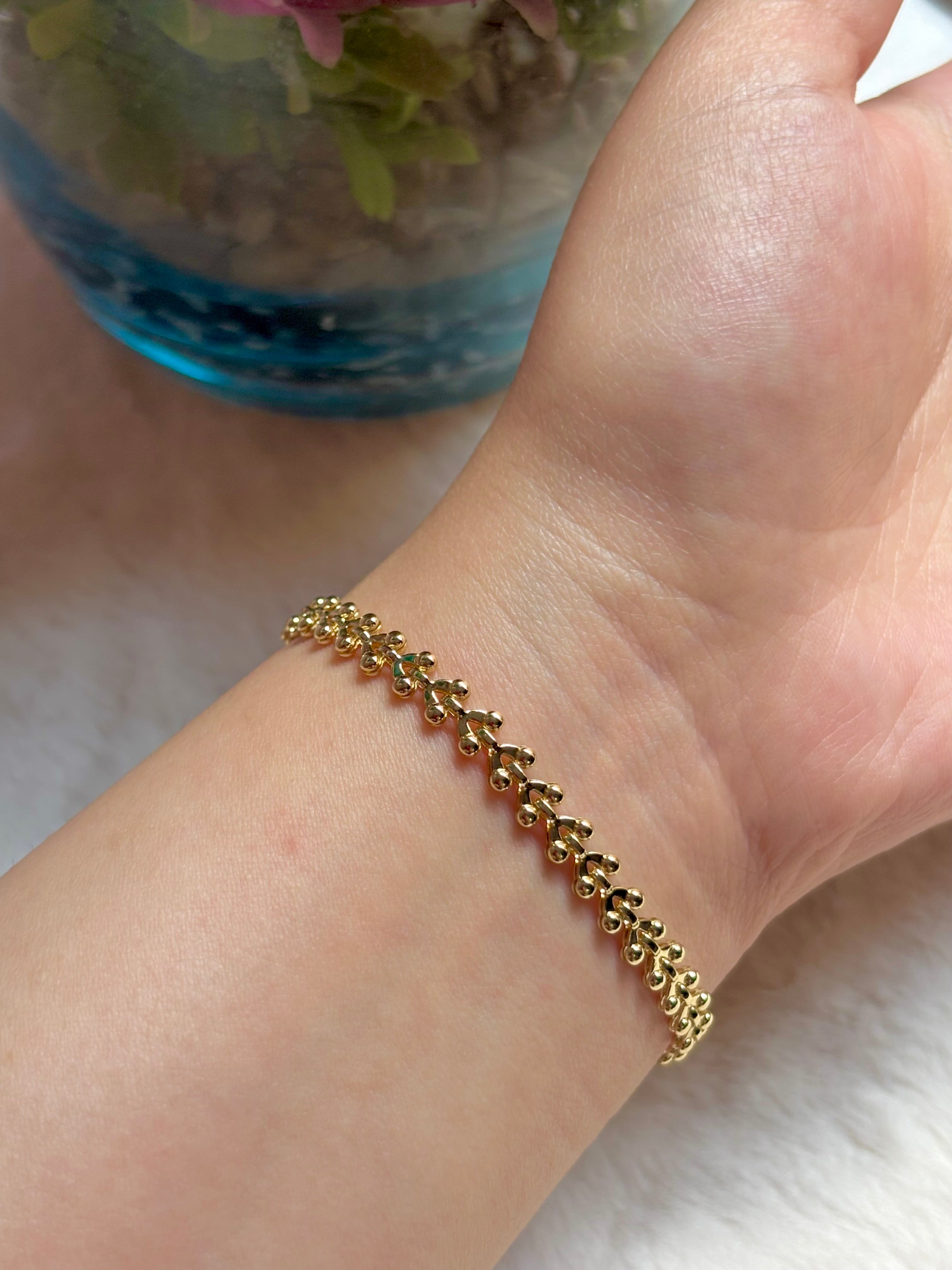 Gold Bubble Bracelet