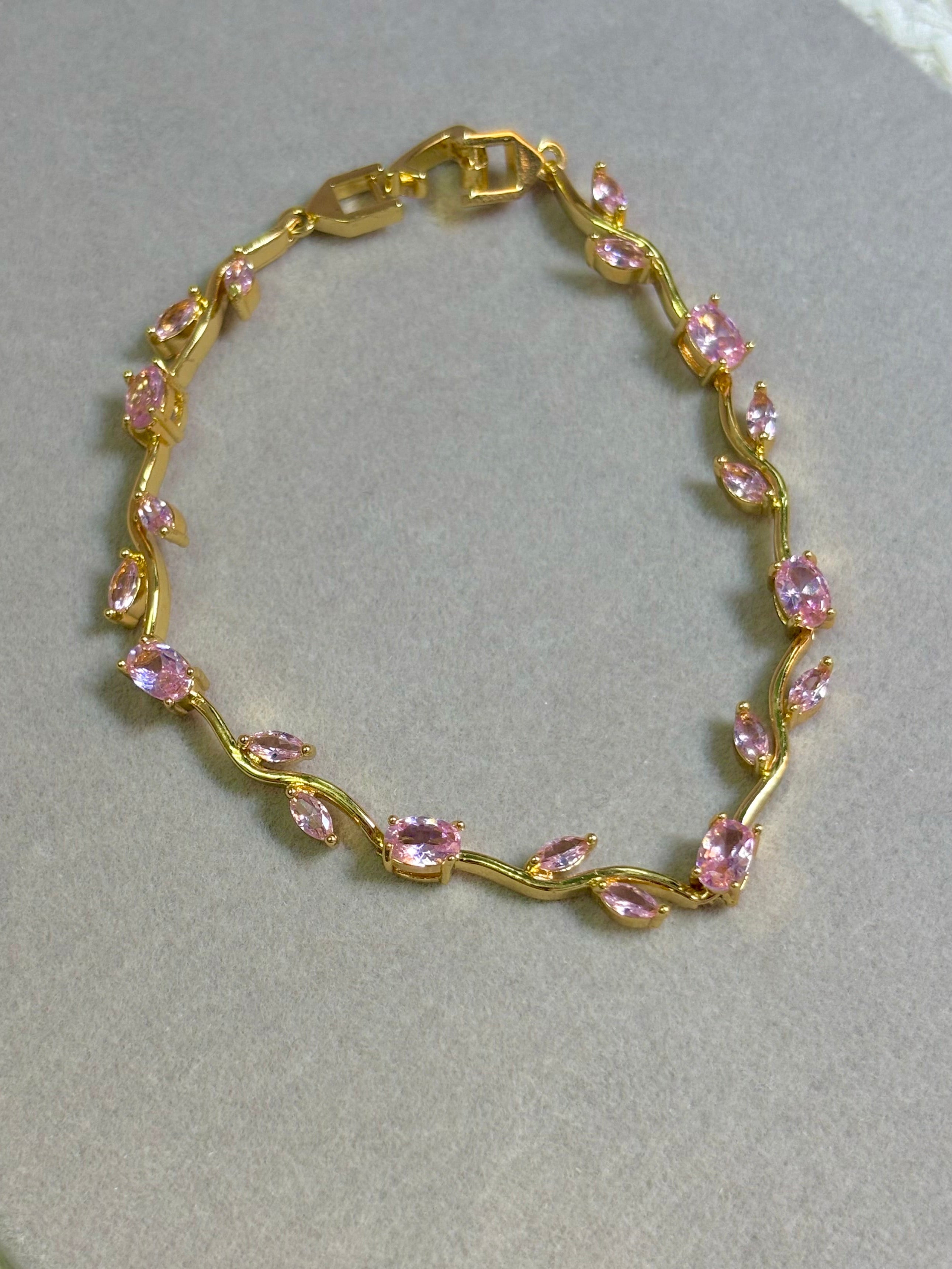 Blush Pink Tulip Bracelet