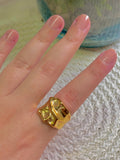 Golden Stone Ring