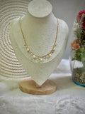 Luminous White Gemstone Necklace