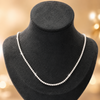 Silver tennis necklace