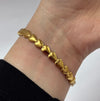 Golden Heart Cuff Bracelet