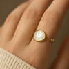 White Stone Ring