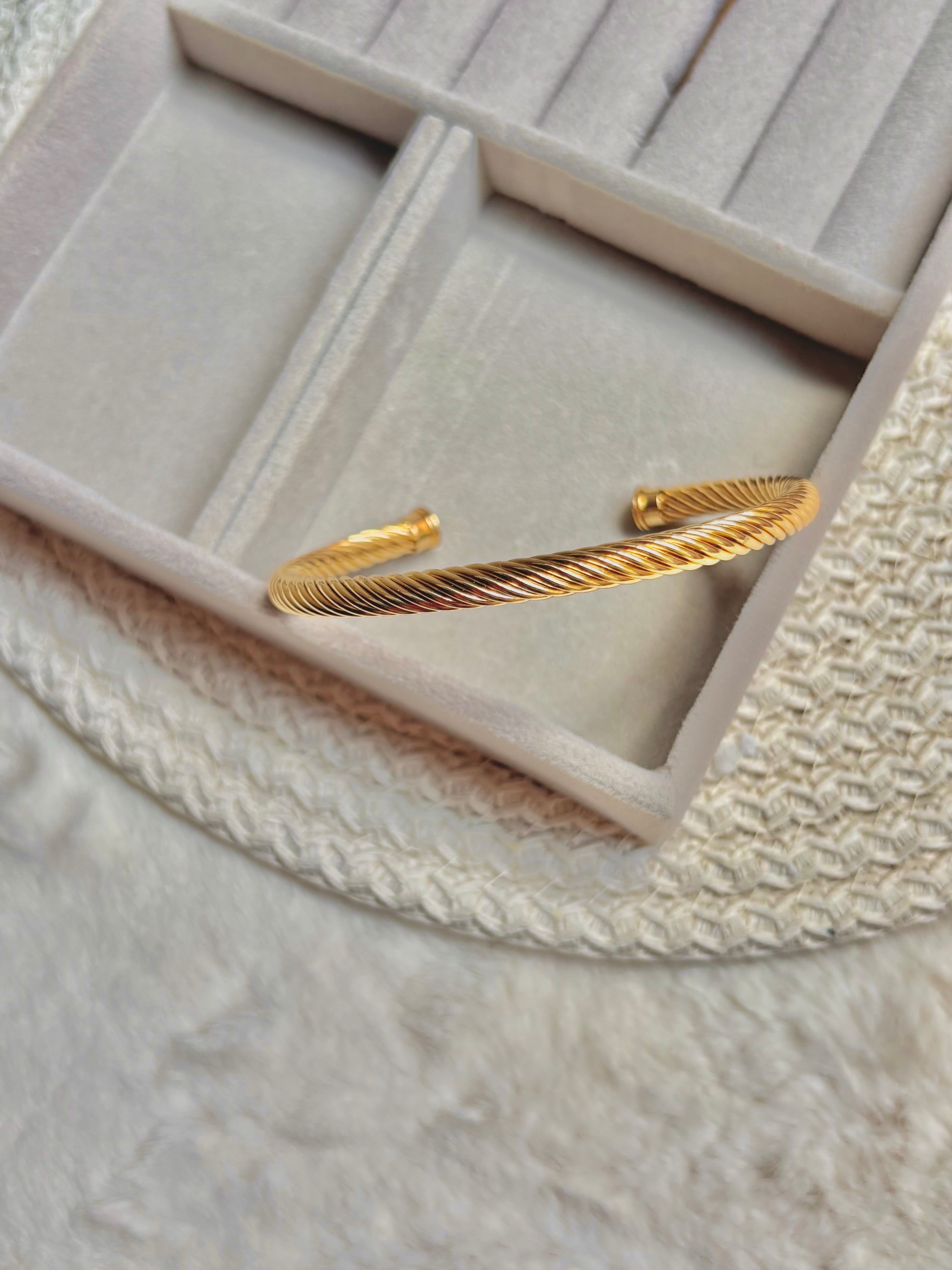 Golden Braided Bracelet