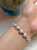 White Hearts Bracelet