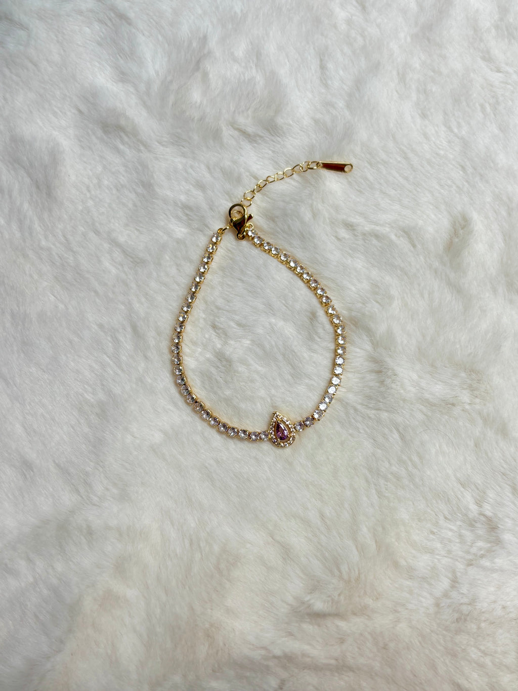 Purple Stone Tennis Bracelet