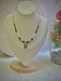 Mocha Moon Gemstone Necklace