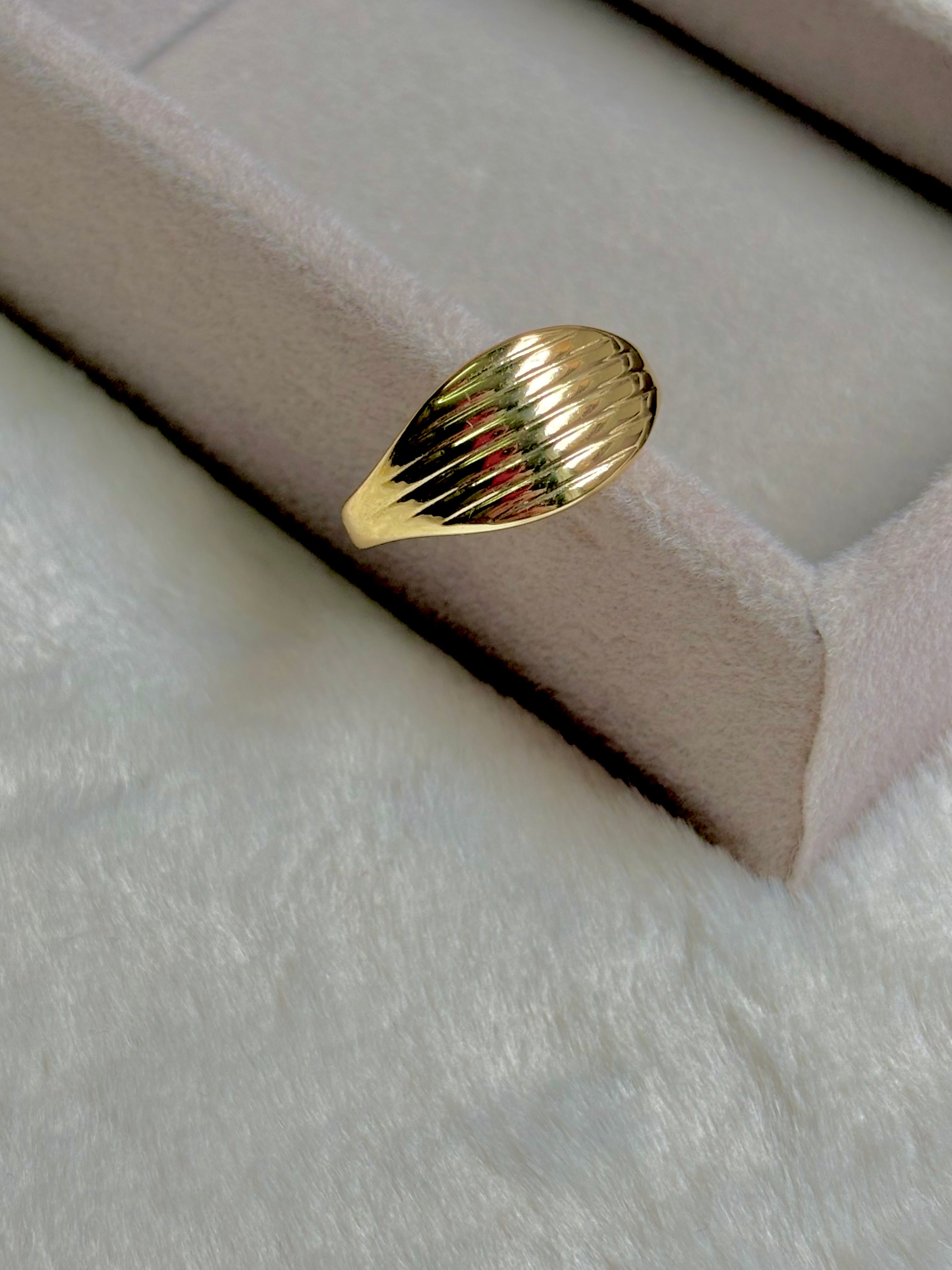 Golden Shell Ring