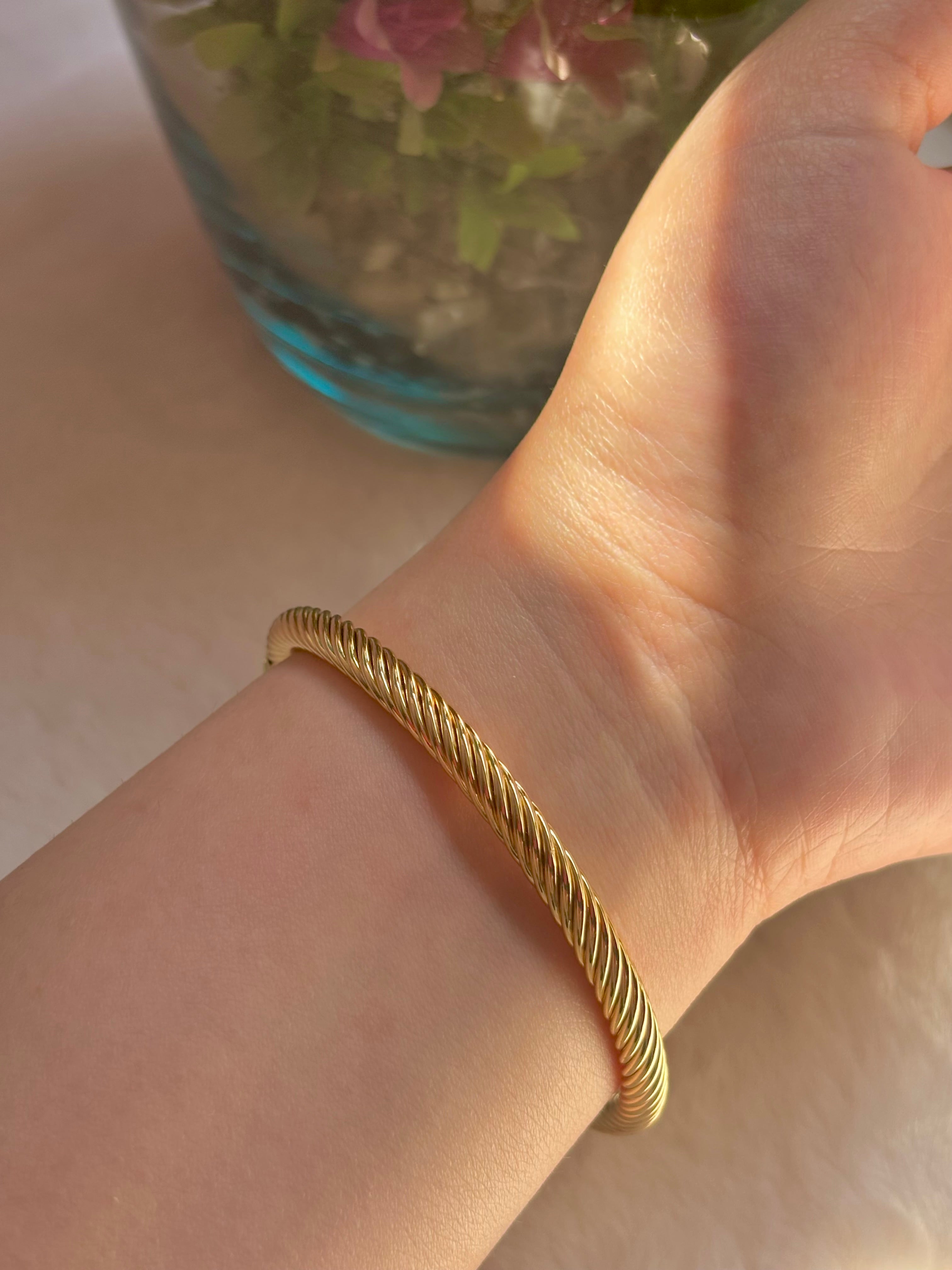 Golden Braided Bracelet