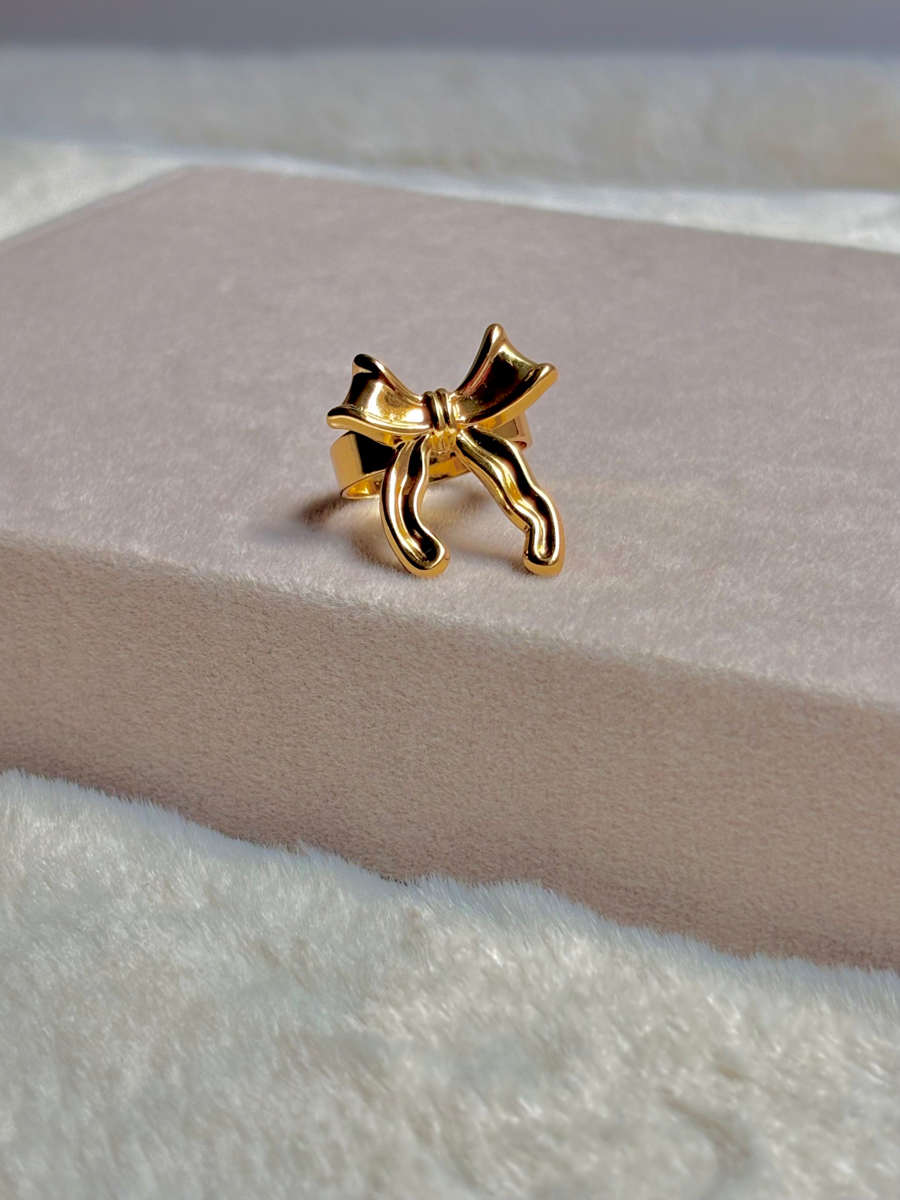 Golden Bow Ring