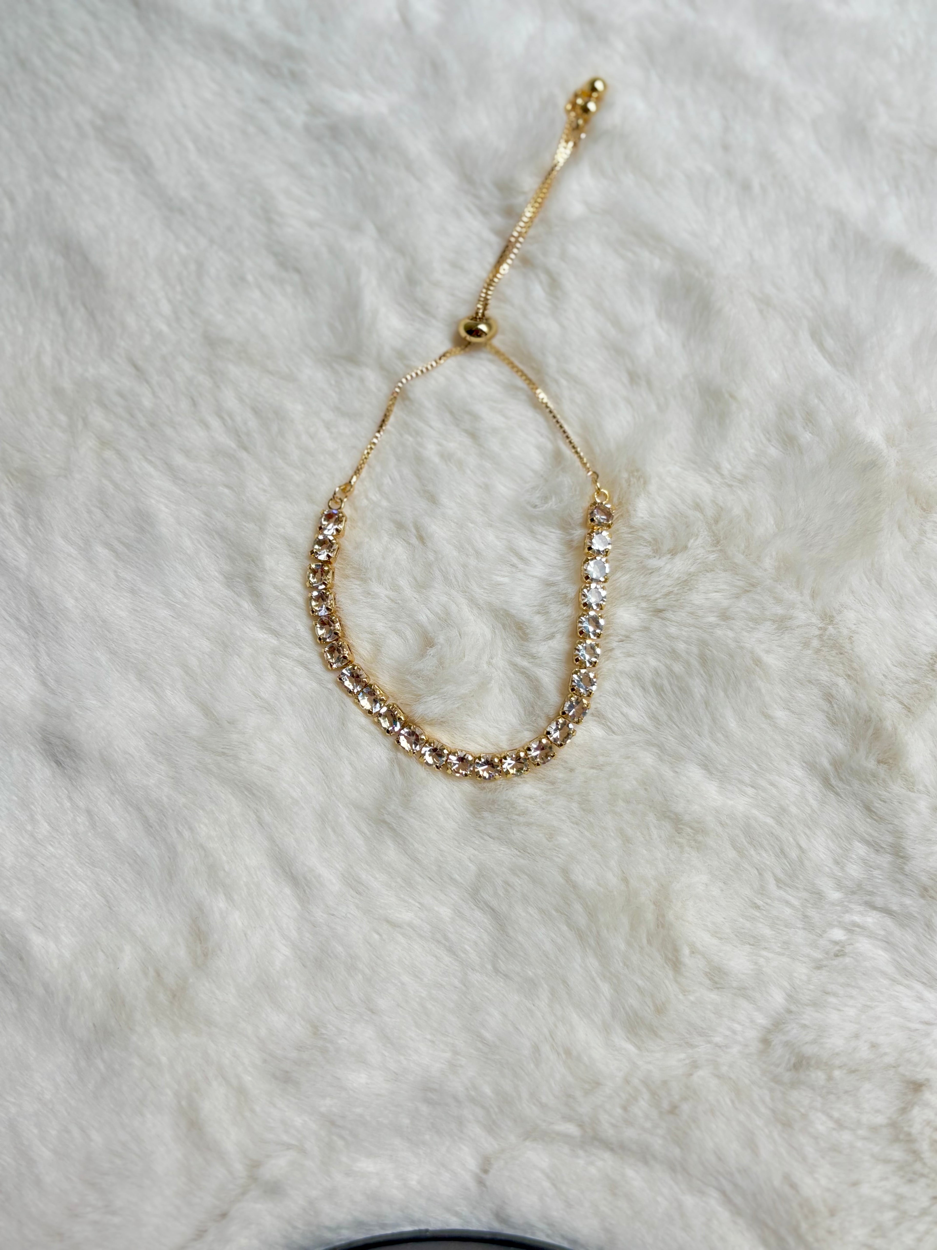 Gold Tennis Bracelet