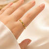 Golden Rainbow Dainty Ring