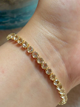 Gold Tennis Bracelet