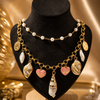 Seashell Heart Pearl Necklace