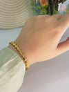 Golden Heart Cuff Bracelet