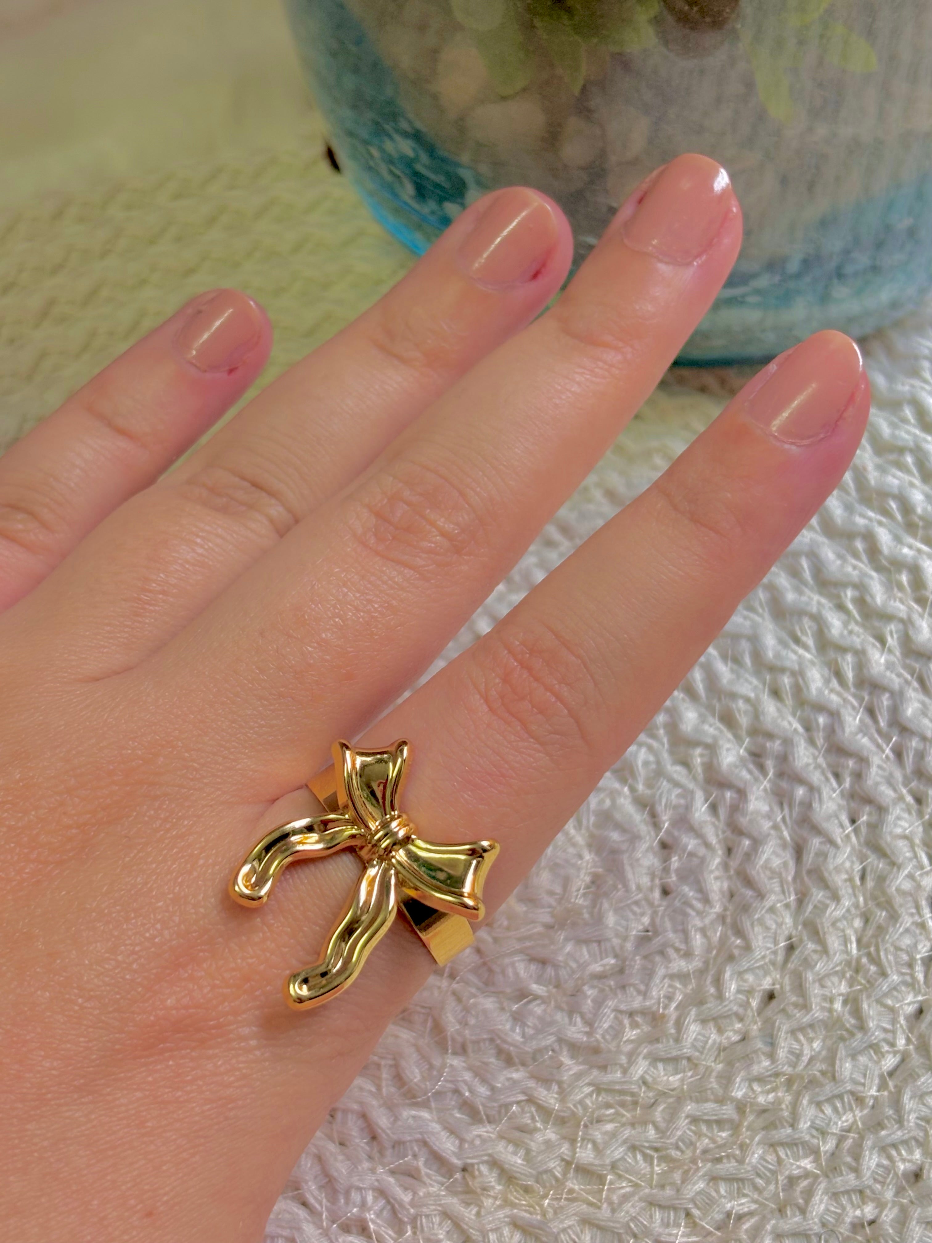 Golden Bow Ring