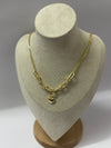 Golden heart necklace